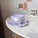 Creative ceramic hand-pinch coffee hand-painted cup and saucer set_maomaolike.com