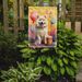 Samoyed Happy Birthday Garden Flag Mailbox Flag Decorative Yard Flag Banner Outside Patio Artwork Yard Flower Beds, Garden Size, Multicolor_maomaolike.com