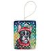 Boston Terrier Christmas Porcelain Ornament Christmas Tree Hanging Decorations For Home Christmas Holiday, Rectangle, Gift, Multicolor_maomaolike.com