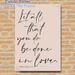Bible Verse Painting Poster, Minimalist Calligraphy "Let All That You Do Be Done In Love" Poster, Inspirational Spiritual Wall Art For Bedroom, Living_maomaolike.com