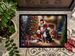 Bernese Mountain Dog And Santa Claus Doormat Front Door Mat Indoor Outdoor Rugs For Entryway, Non Slip Washable Low Pile, 24H X 36W_maomaolike.com