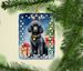 Black Standard Poodle Christmas Reindeer Porcelain Ornament Christmas Tree Hanging Decorations For Home Christmas Holiday, Rectangle, Gift, Multicolor_maomaolike.com