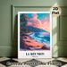 La Reunion Beach Sunset Travel Landscape Painting Poster, Vibrant Retro Tropical Coastal Scene Poster, Brings Serene Tropical Ambiance, Ideal For_maomaolike.com