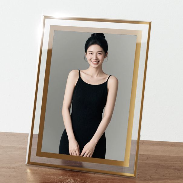 Glass Transparent Album Photo Printing DIY Display Stand High-End Empty Frame 6inch 7inch 8inch Decoration_maomaolike.com