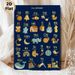 German Alphabet Painting Poster, Warm-toned Cute Cartoon Style Poster, Aids German Letter Learning, Ideal For Study Room And Living Area_maomaolike.com
