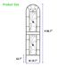 4 Pack Metal Garden Trellis 86.7" X 19.7" Rustproof Trellis For Climbing Plants Outdoor Flower Support Peacock Style Black_maomaolike.com