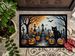 Black Cat Spooky Halloween Doormat Front Door Mat Indoor Outdoor Rugs For Entryway, Non Slip Washable Low Pile, 24H X 36W_maomaolike.com