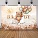 We Can Barely Wait Baby Backdrop - 2D Flat Polyester Banner, Baby Shower Wall Hanging Photo Props, Party Decor_maomaolike.com