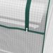 Outsunny Raised Garden Bed With Mini Greenhouse, Galvanized Outdoor Planter Box With Cover, For Herbs And Vegetables, Use For Patio, Garden, Balcony, White Cover And Silver Planter_maomaolike.com