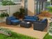 10 Piece PE Rattan Patio Furniture Set, Sectional Sofa Set, Outdoor Patio Furniture Set With Cushions & Tempered Glass Coffee Table_maomaolike.com