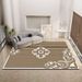 Living Room Rug Large Size Gorgeous Gold Frame Design Bedroom Rug Plush Thickened Machine Washable Thickened Underlay Interior Decorative Rug_maomaolike.com