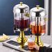 SOGA 16L Dual Stainless Steel Dispenser Beverage Juicer Transparent Commercial Drink Container Jug_maomaolike.com