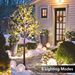 5.9ft Lighted Artificial Olive Tree With LED Fairy Lights With LED Fairy Lights For Garden Patio Front Door Party Indoor Outdoor Decor_maomaolike.com