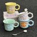 High-Value Niche Design Flower Mug Cute Ceramic Cup For Girlfriends Birthday Gift Best Friend Souvenir_maomaolike.com