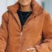 Women's Clothing long casual light and large version corduroy cotton jacket_maomaolike.com