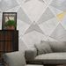 3D Modern Geometric Self-Adhesive For Living Room Sofa TV Background Wall Internet Celebrity Live Streaming Wallpaper_maomaolike.com
