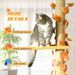 Pawhut Floor To Ceiling Cat Tree, 80" - 95" Adjustable Tall Cat Tower, 3-Level Cat Climbing Towe For Indoor Cats With Sisal Scratching Post, Platforms, Leaves, Orange_maomaolike.com