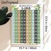 Numbers 1-100 Educational Painting Poster, Boho Earth-Toned Number Grid Poster, Clear Number Layout For Learning Counting, Suitable For Study Spaces_maomaolike.com
