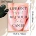 Nail Inspirational Quote Painting Poster, Glamorous Glossy Pink Nail Scene Poster, Charming Motivational Wording Ideal For Beauty Salon, Bedroom Wall_maomaolike.com