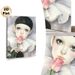 Pierrot-style Lady With Rose Painting Poster, Soft-toned Artistic Portrait Poster, Poignant Emotional Artwork Ideal For Bedroom And Living Room Wall_maomaolike.com
