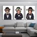 Triple-breasted Suit And Gorilla Decorative Painting; A Cynical View Of Wealth And Culture; An Attitude Of ‘see No Evil, Hear No Evil, Speak No Evil’_maomaolike.com