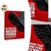 George Orwell 1984 Quote Painting Poster, Bold Graphic Monochrome Boot On Red Backdrop Poster, Thought-provoking Literary Quote Decor For Home Office_maomaolike.com