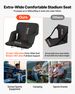 Stadium Seat, 6 Adjustable Angle Wide Bleacher Chair, 2.9'' Cushion Padded Stadium Seat With Armrest And Back Support, Stadiums Chair With Hook Cupholder For Picnics, Beach Sports, And Gaming_maomaolike.com