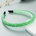 Pdmcms European and American Popular Fishing Line Woven String Crystal Headband Ins Korean Version High-end Facial Wash Headband_maomaolike.com