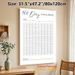 100 Day Challenge Painting Poster, Minimalist Clean-line Poster, Functional Tracking Chart With Goal And Reward Sections To Monitor Daily Progress_maomaolike.com