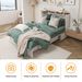 Queen Size Murphy Bed Frame With Drawers Murphy Chest Bed With Charging Station, 2 USB Ports Mobile Murphy Bed Sleeping Arrangement For Multipurpose Area For Bedroom Living Room Guest Room White&Wood_maomaolike.com