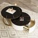 Modern Round Nesting Coffee Table Fluted With Drawer In 31.5''_maomaolike.com