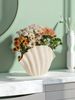 1 PC Shell Vase Ceramic Vase For Modern Home Decoration Unique Vase For Farmhouse Decoration Beautiful Room Decoration Nordic Decorative Vase Ornament_maomaolike.com