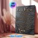 Our Father Prayer Painting Poster, Elegant Metallic Script On Dark Marble Poster, Inspirational Religious Scripture Decor Suitable For Home, Church_maomaolike.com