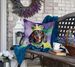 Dachshund King Of Mardi Gras Throw Pillow Machine Washable, Indoor Outdoor Decorative Pillow For Couch, Bed Or Patio, 18Hx18W_maomaolike.com