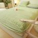 2025 New Autumn Winter Rabbit Fur Plush Sheet Single Piece Mattress Protector Thickened Coral Fleece Bed Cover_maomaolike.com
