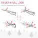 6' Tall Unlit Snow-Flocked Slim Artificial Christmas Tree With Realistic Branches And 492 Tips_maomaolike.com