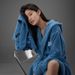 Home Textile Soft Touch Micro Fleece Hooded Bathrobe Plush Long Spa Robe Absorbent Bathrobe_maomaolike.com