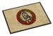 Alaskan Malamute Christmas Flowers Doormat Front Door Mat Indoor Outdoor Rugs For Entryway, Non Slip Washable Low Pile, 24H X 36W_maomaolike.com