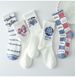 Unisex White mid-tube socks for female Instagram-matched high appearance level Sen department students cute stockings stockings_maomaolike.com