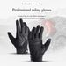 Outdoor sports cycling anti-slip shock absorbing gloves Men's breathable touch screen cycling gloves_maomaolike.com