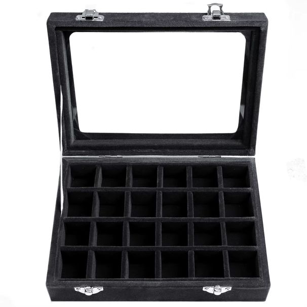 Jewelry Storage Box Earring Ring Necklace Jewelry Display Box Jewelry Classification Dustproof Transparent Flip Lid Jewelry Box_maomaolike.com