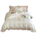 Cool Ice Silk Quilt French Princess Style Summer Tencel Four-piece Set With Cool-touch Embroidered Duvet Cover And Bed_maomaolike.com