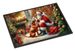 Vizsla And Santa Claus Doormat Front Door Mat Indoor Outdoor Rugs For Entryway, Non Slip Washable Low Pile, 24H X 36W_maomaolike.com