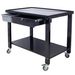 Transmission Teardown Work Station 1/2 Ton Capacity Sloping Drain Table Locking Drawer Removable Drain Basin Full-Width Lower Shelf Four 4-Inch Caster Wheels Black_maomaolike.com