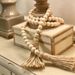 2/3/4/5/6PCS A Set 11.8"-32" Farmhouse Wood Bead Garland With Tassels Rustic Country Decor Prayer Boho Beads Wall Hanging Decor_maomaolike.com