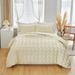 Solid Color Craft Seersucker Series Quilt Set Three Sets Full Size_maomaolike.com