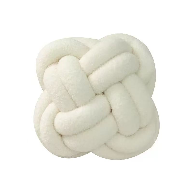 Lambswool Knotted Woven Cushion Ball Sofa Home Home Irregular Bay Window Bedding Decoration_maomaolike.com