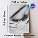 Lash Themed Painting Poster, Monochrome Close-up Eyelash & Lash Tool Art Poster, Sleek Beauty-focused Decor Ideal For Beauty Salons, Makeup Studios_maomaolike.com