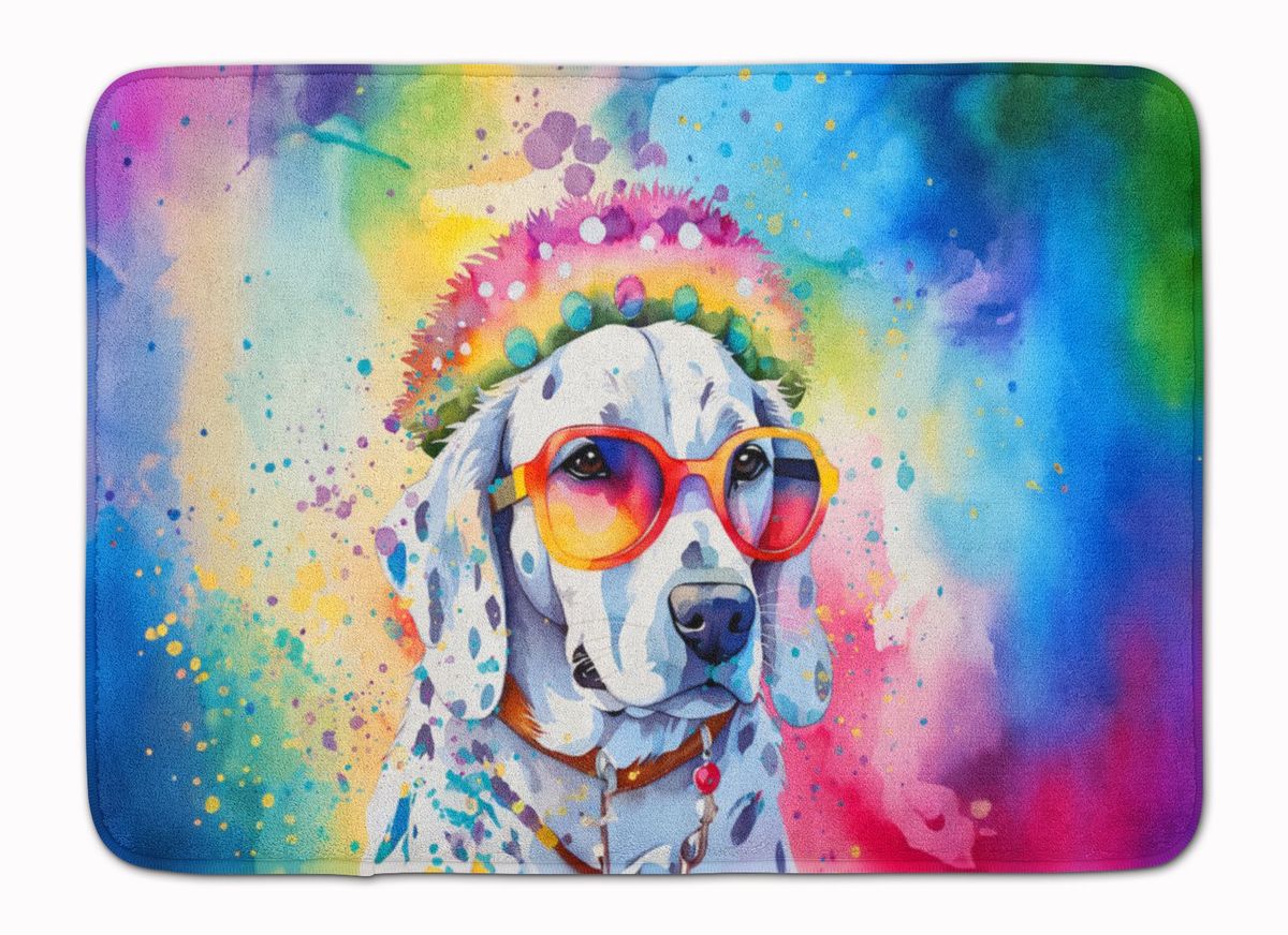Dalmatian Hippie Dawg Memory Foam Kitchen Mat Machine Washable Anti-Fatigue Mat Cushion Comfort Bath Mat Or Kitchen Rug_maomaolike.com