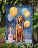 Redbone Coonhound Happy Birthday Garden Flag Mailbox Flag Decorative Yard Flag Banner Outside Patio Artwork Yard Flower Beds, Garden Size, Multicolor_maomaolike.com